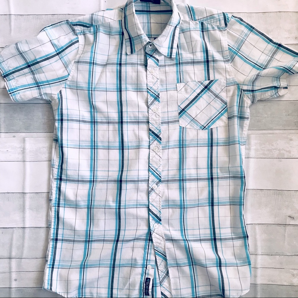 Burnside Plaid Casual Button-Down Shirt